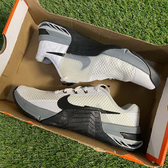 Nike Metcon 7 Crossfit Cross Training Gym Shoes White Black CZ8281-100 Mens